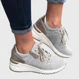 Maddie | Mint Metallic-Trim Sneakers