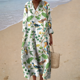 Lorraine | Ivory Garden Print Dress