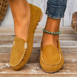 Kaia | Teal Stitched Moccasins