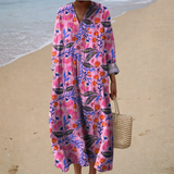 Fleur | Pink Abstract Floral Dress