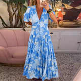 Coralie | Pink Floral Cut-Out Maxi Dress