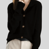 Grace | Ivory Collared Button Cardigan