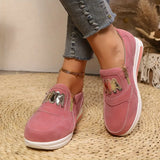 Nalya | Blue Zip-Front Sneakers