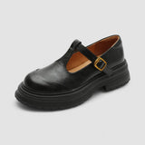Corinne | Brown Lug-Sole Mary Janes