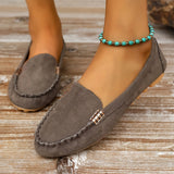 Kaia | Teal Stitched Moccasins