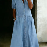 Élodie | Denim Shirt Dress