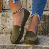 Kaia | Teal Stitched Moccasins