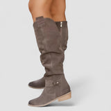 Madeleine | Beige Western Boots