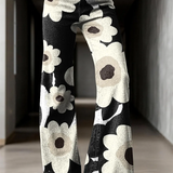 Élodie | Flared Jeans with Floral Print