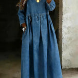 Mélanie | Denim Skirt with Wave Detail