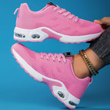 Lina | Red Air-Sole Sneakers