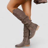 Madeleine | Beige Western Boots