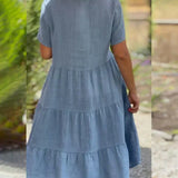 Bexley | Pink V-Neck Swing Dress