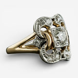 Vintage Gold Ring Zirconia