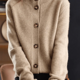 Grace | Ivory Collared Button Cardigan