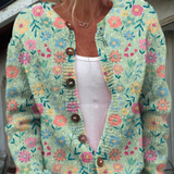 Quinn | Green Garden-Floral Cardigan
