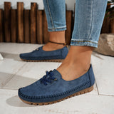 Orthelia | Grey Stitched Moccasins