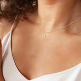 Necklace with love letter initials