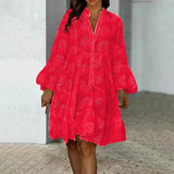 Lydia | White Eyelet Shirt Dress