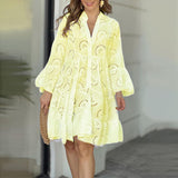 Lydia | White Eyelet Shirt Dress