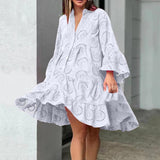 Lydia | White Eyelet Shirt Dress