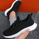 Sofia | Cream Knit Lace-Up Sneakers