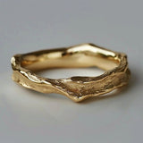 Vintage Forged Gold Ring