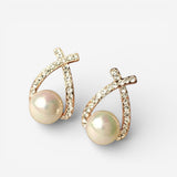 Earrings with Pearls and Sequins