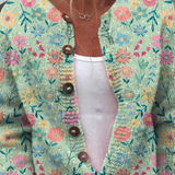 Quinn | Green Garden-Floral Cardigan