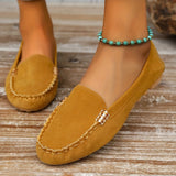 Kaia | Teal Stitched Moccasins