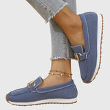 Susie | Buckle Knit Loafers