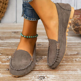 Kaia | Teal Stitched Moccasins