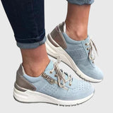 Maddie | Mint Metallic-Trim Sneakers