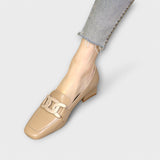 Marielle | Beige Chain Loafers