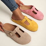 Solea | Beige Buckle Clogs