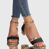 Alison | Black Heeled Sandals