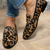 Adrianna | Leopard Horsebit Loafers