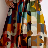 Eleonore | Multicolour Abstract Strap Dress