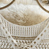 Rosalie | Ivory Crochet-Lace Tunic Dress