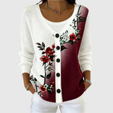 Maeve | Burgundy Floral Cardigan