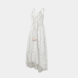 Raelene | Ivory Lace V-Neck Dress
