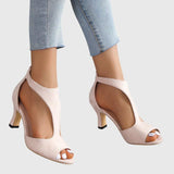 Delfina | Pink Block Heel Sandals