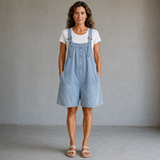 Theresa | Short Denim Dungarees