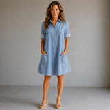 Viola | Denim Dress with Pockets