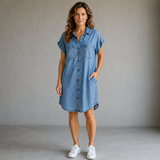 Alicia | Mini Length Shirt Dress