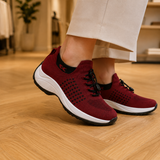 Celiane | Burgundy Air-Sole Sneakers