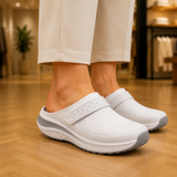 Sienna | White Open-Back Clogs