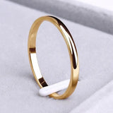 Simple gold and silver ring