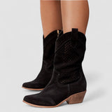 Tahlia | White Western Boots