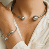 Minimalist Glow Necklace and Bracelet Set